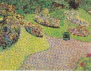 Vincent Van Gogh Garden in Auvers oil painting picture wholesale